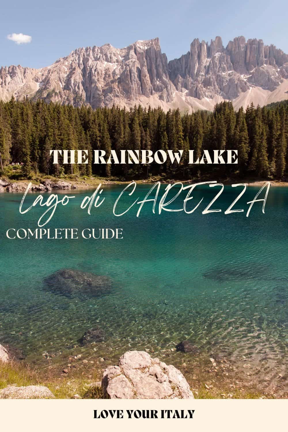 Lago di Carezza: Visit The Rainbow Lake of the Dolomites 23 Lake Carezza in the Dolomites guide | Lago di Carezza or the Rainbow lake - all the info you need! How to get there, what to do, where to stay, where to eat, and more | lake carezza italy | lago di carezza inverno | lago di carezza estate | lago di carezza aesthetic